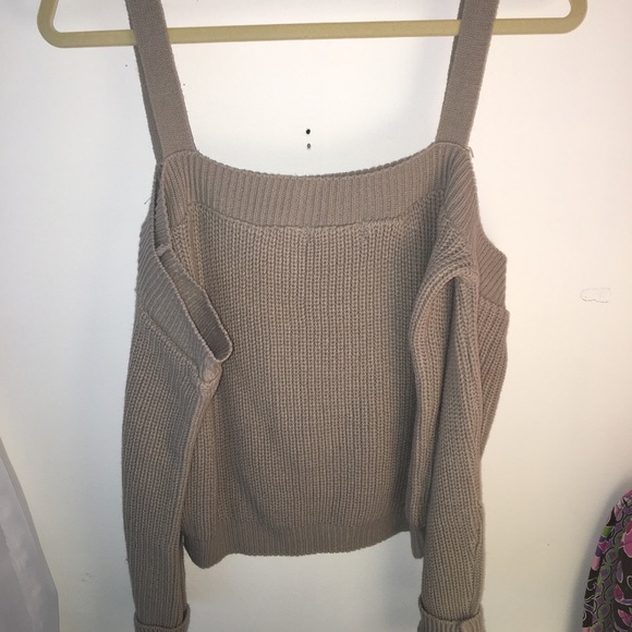 Long sleeve open shoulder sweater. NWOT - Picture 2 of 3